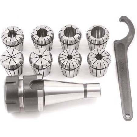 ABS IMPORT TOOLS ER Spring Collet & Chuck Set - ER-40 - 10 Piece Set - #40 39000538